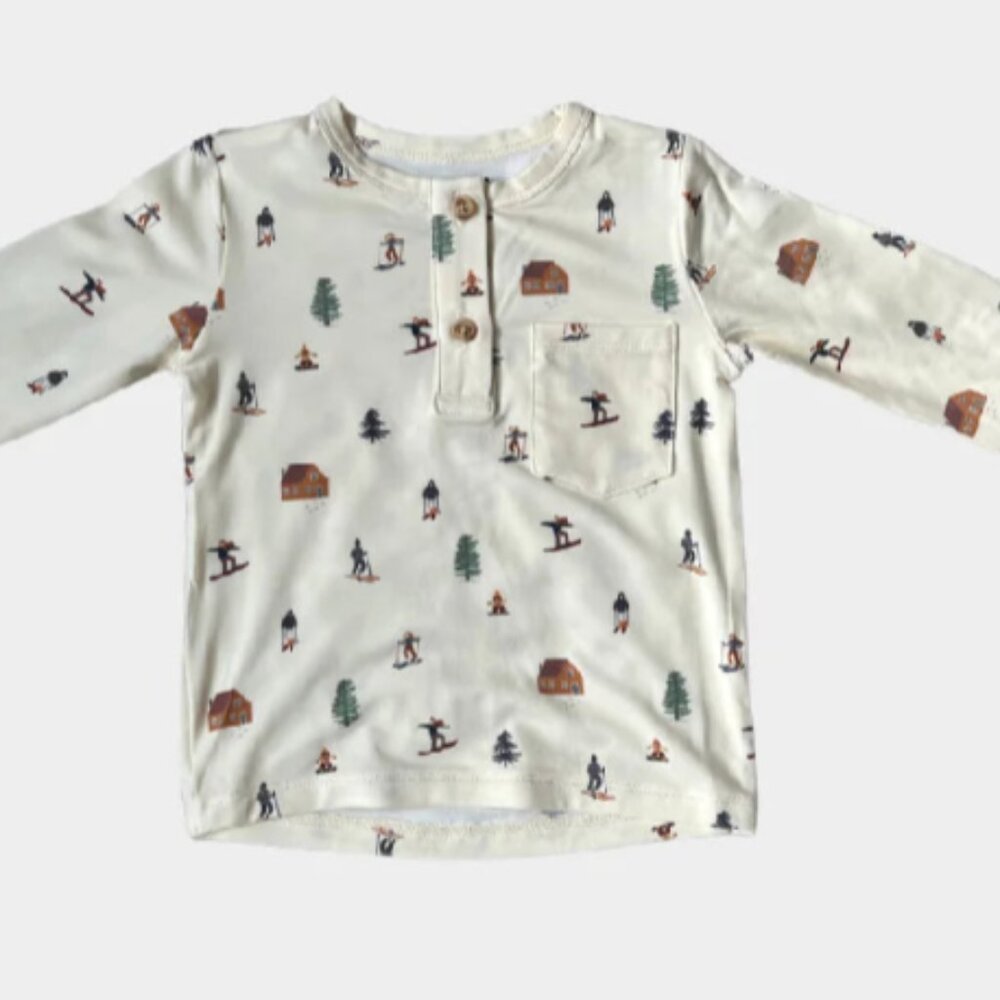 Baby Sprouts Ski Henley